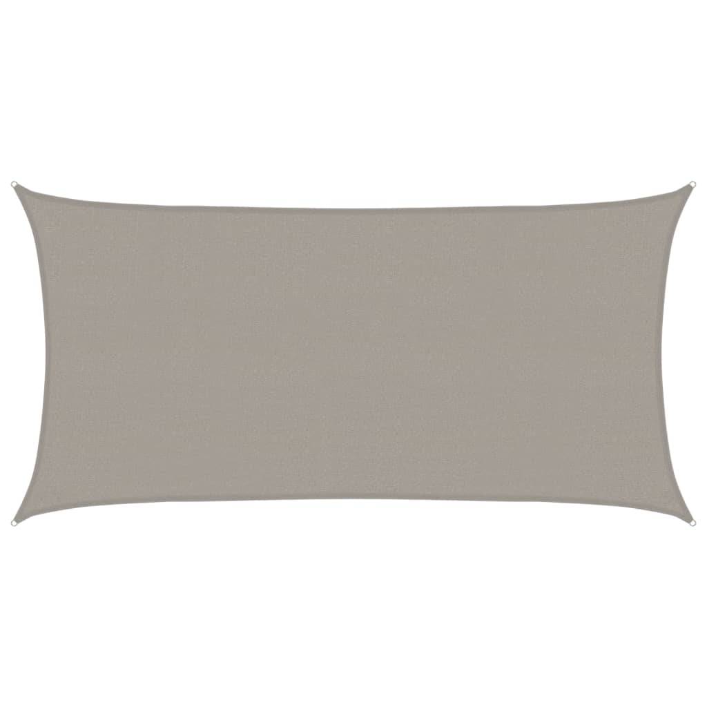 Voile d'ombrage PEHD gris clair 450 x 250 cm - PANGIVO - Image 1
