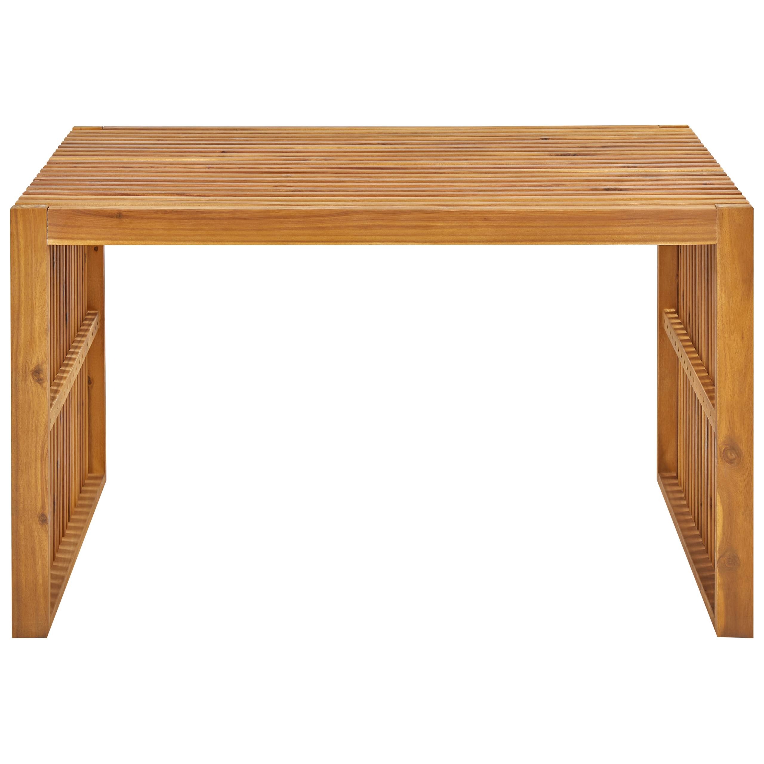 Beliani - Set de salle à manger, 4 Personnes Acacia Marron BELLANO - Beliani - Imagen 7