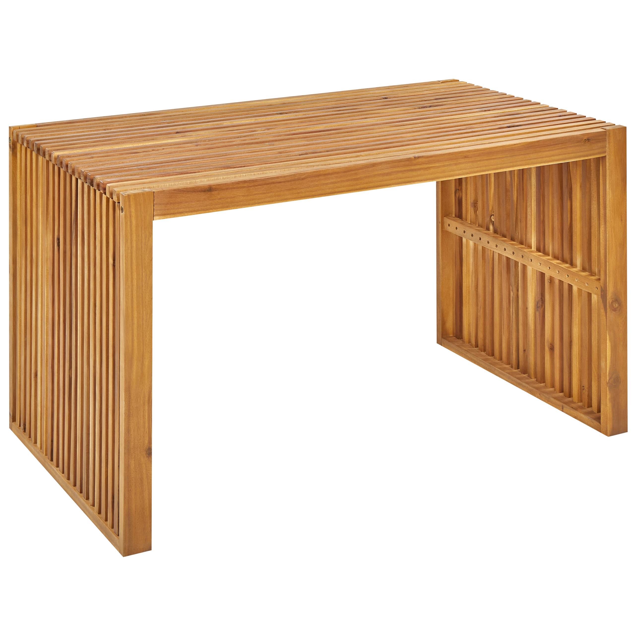 Beliani - Set de salle à manger, 4 Personnes Acacia Marron BELLANO - Beliani - Imagen 6
