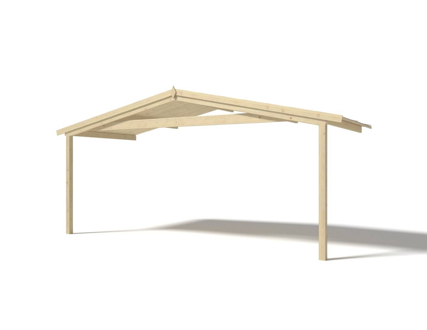 Altanka - Abri de jardin en bois - 5x4 m + terrasse avec balustrade et avant-toit en bois - 30 m2 - DOM526+DOM600+DOM601+POD04 - ALTANKA - Imagen 8