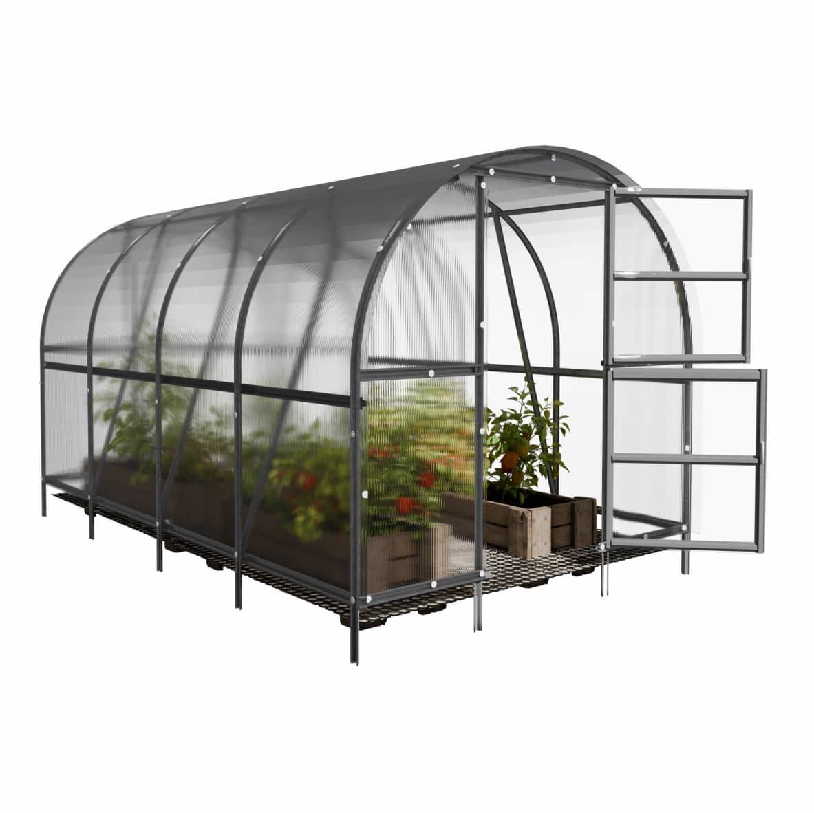 Serre KLASIKA BALTIC LT 3 x 4 m (12 m²), 4 mm avec revêtement en polycarbonate - Image 3