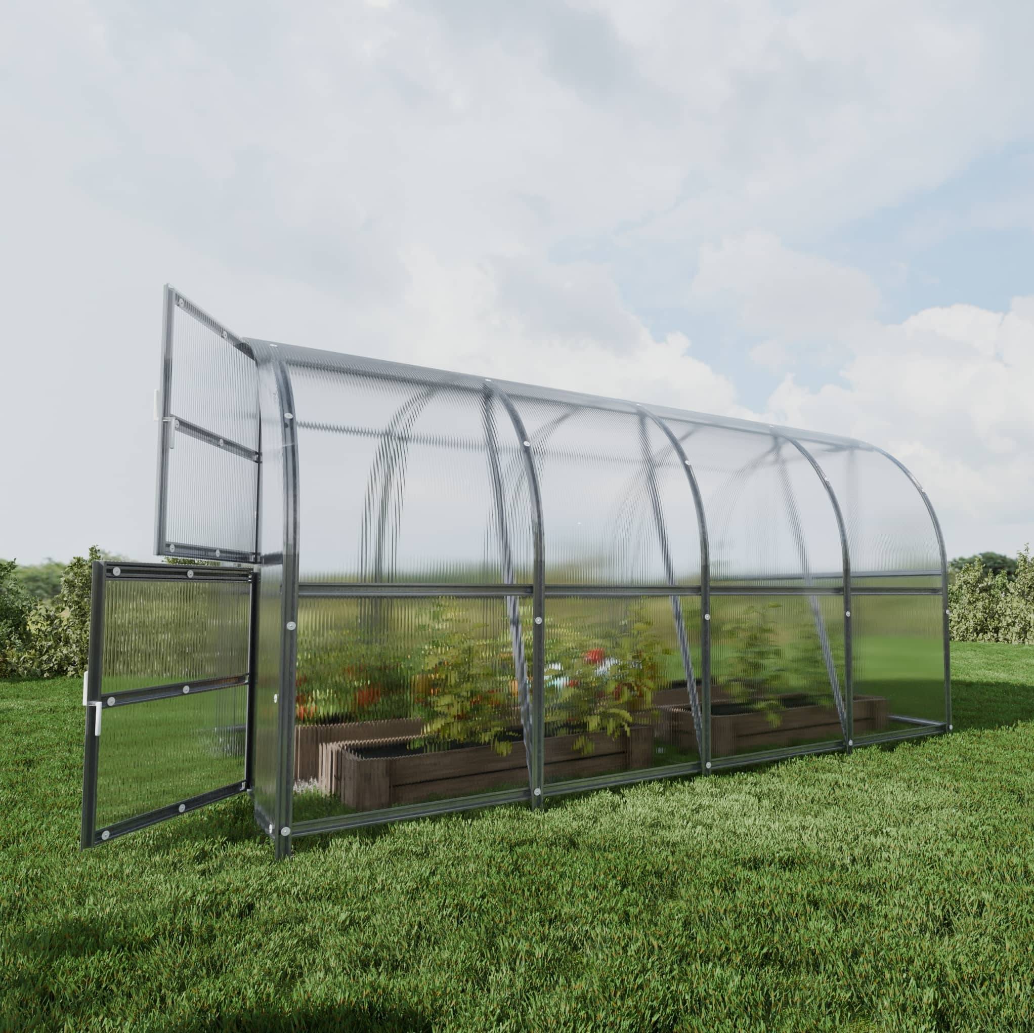 Serre KLASIKA BALTIC LT 3 x 4 m (12 m²), 4 mm avec revêtement en polycarbonate - Image 2