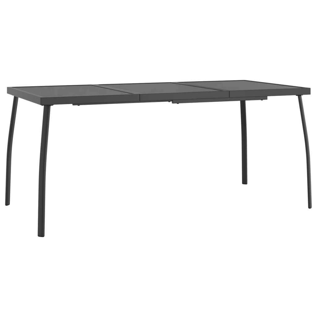 PANGIVO - Table de Jardin Anthracite 165 x 80 x 72 cm Treillis d'Acier - PANGIVO - Image 2
