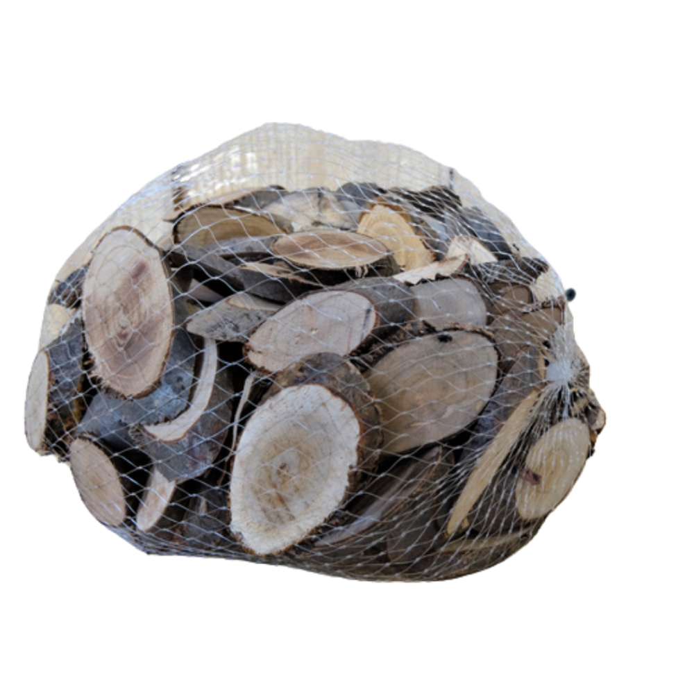 ~ Sachet de tranches de bois marrons de 500g Chemin de campagne - Imagen 1
