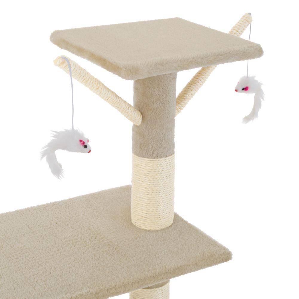 Arbre à chat 142 cm beige - Image 2