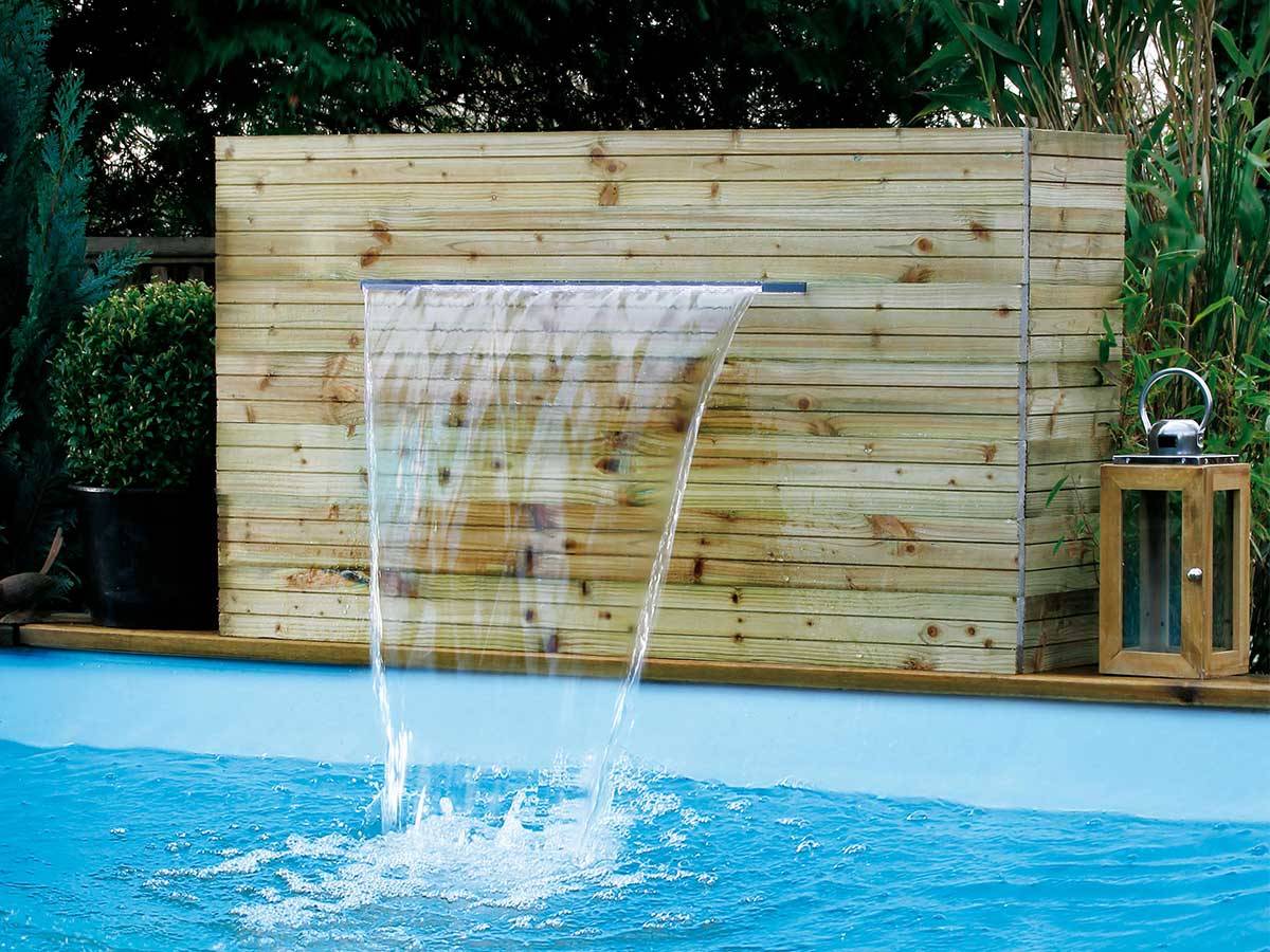 Ubbink - Cascade de piscine Niagara 35 LED transparente 60 cm - Ubbink - Imagen 5