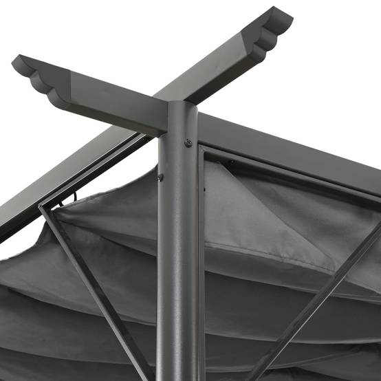 Prolenta Premium - Pergola acier anthracite 3 x 3 x 2,25 m - Prolenta premium p3163.5 - Image 3
