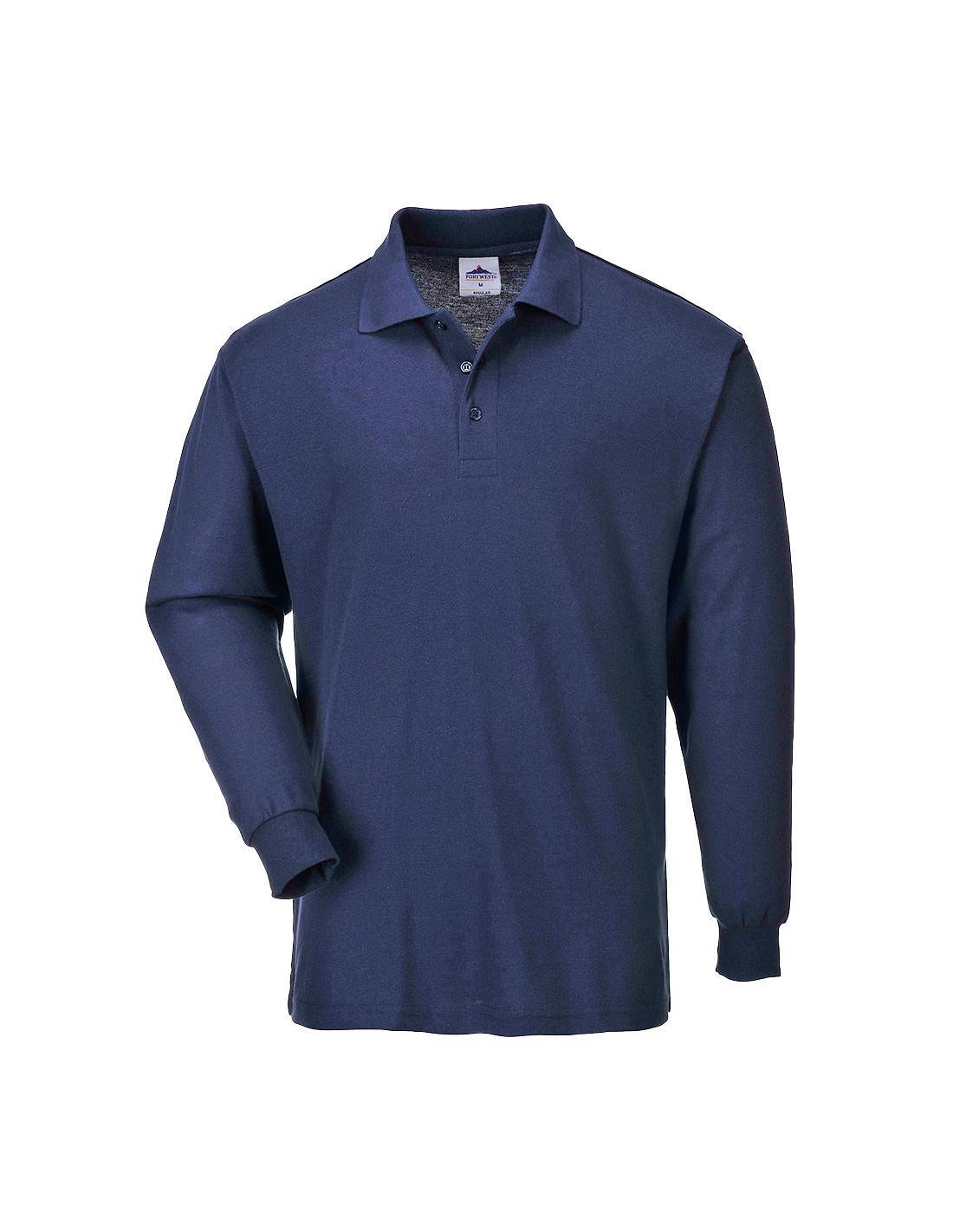 Portwest - Polo Manches Longues Couleur : Marine Taille Xxxl - Portwest
