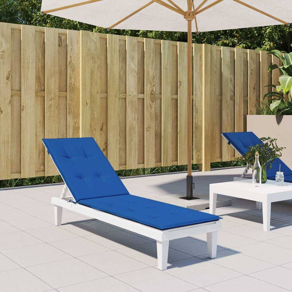 Coussin de chaise de terrasse tissu Oxford bleu royal 180 x 50 x 4 cm - PANGIVO - Image 1