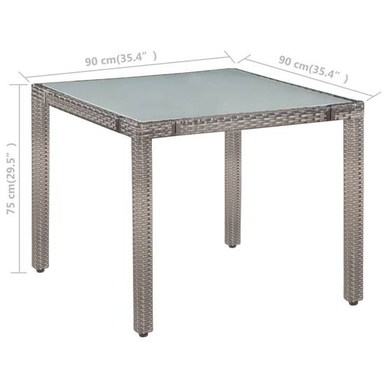 Salon de jardin 4 personnes résine tressée avec coussins confortables Gris – ComfortXL Outdoor Living - Image 6