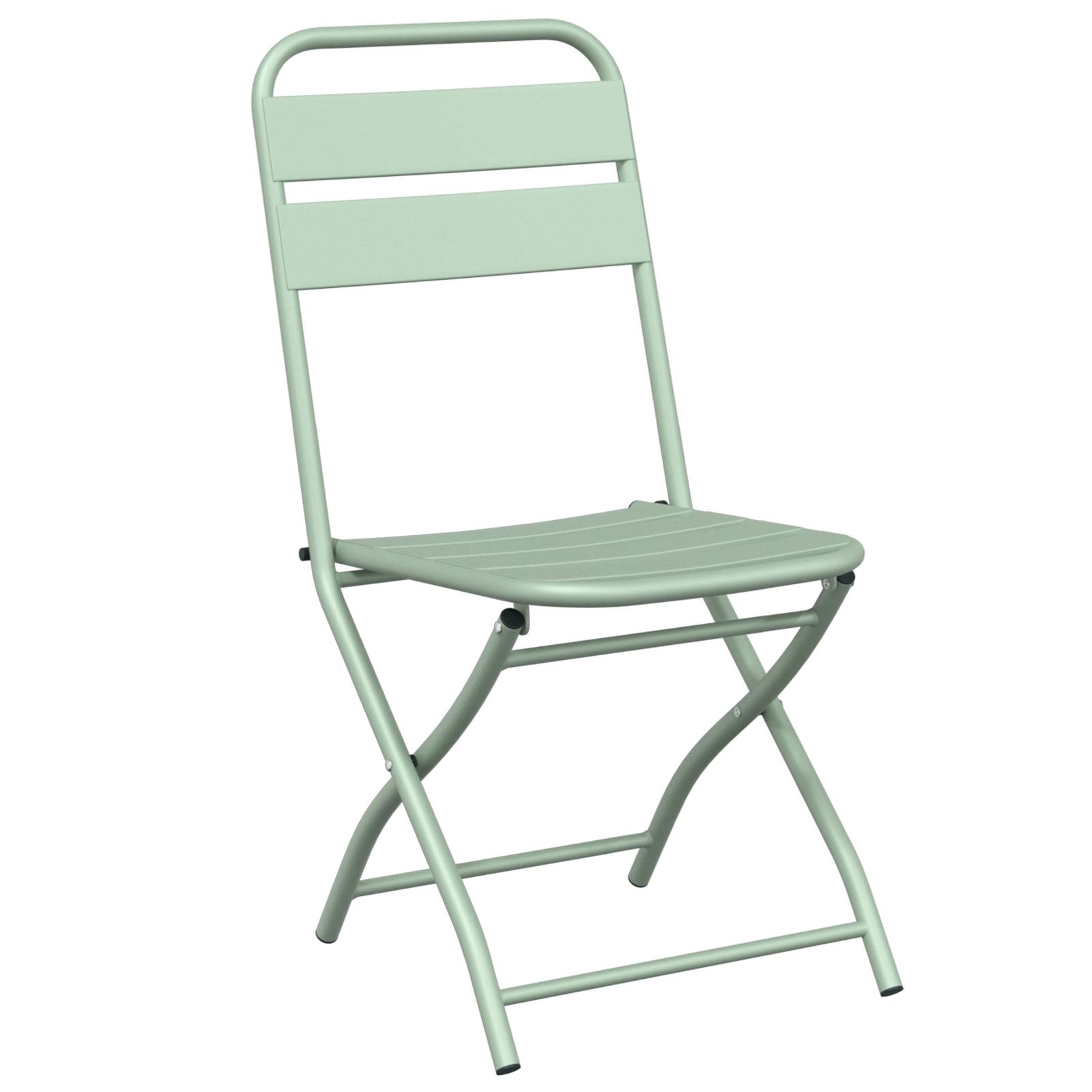 2 pcs Chaises de jardin - Chaises d'extérieur pliantes Vert menthe 42x52x82 cm Acier revêtue de poudre il33 - Image 4