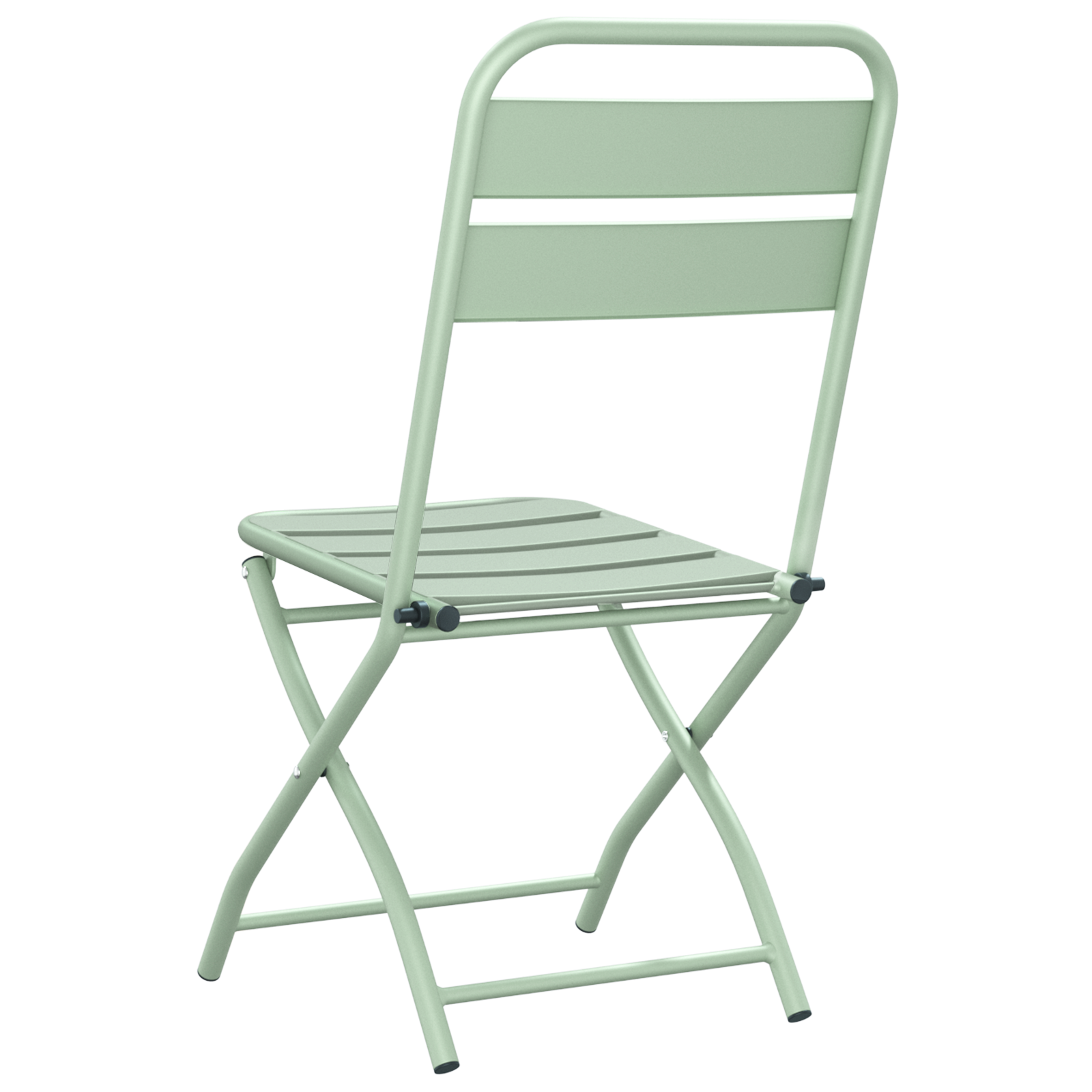 2 pcs Chaises de jardin - Chaises d'extérieur pliantes Vert menthe 42x52x82 cm Acier revêtue de poudre il33 - Image 7