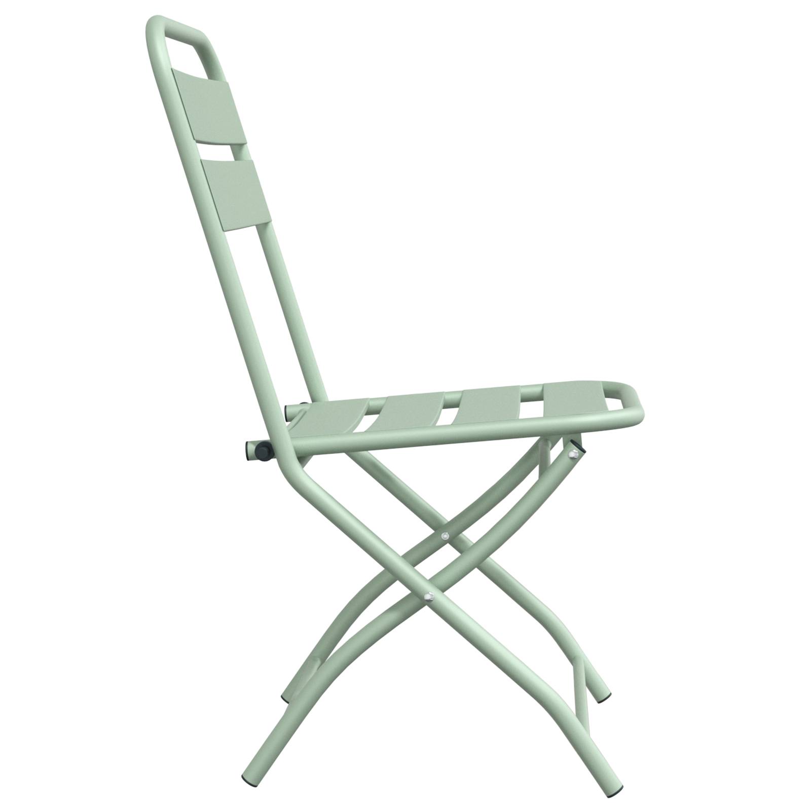 2 pcs Chaises de jardin - Chaises d'extérieur pliantes Vert menthe 42x52x82 cm Acier revêtue de poudre il33 - Image 6