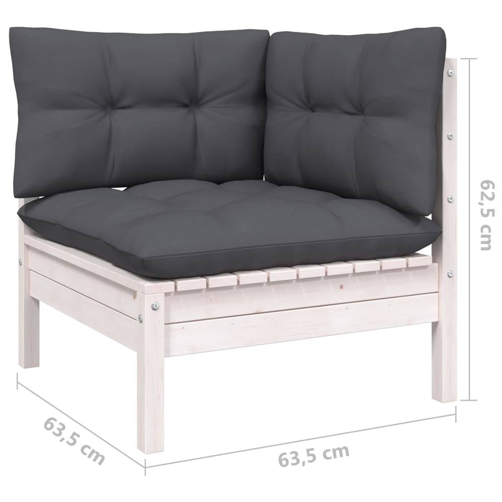 Prolenta Premium - Banc de jardin Blanc 64 X 64 cm - Prolenta Premium - Image 6