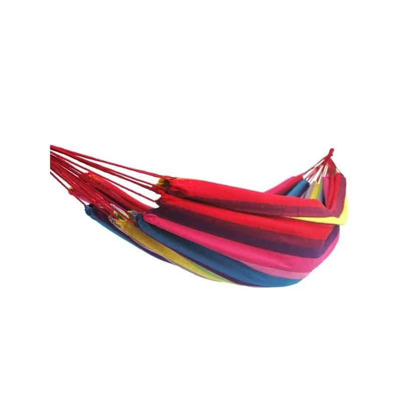 Hamac Detente - Hamac double Rayé Rouge - Hamac Detente - Imagen 1