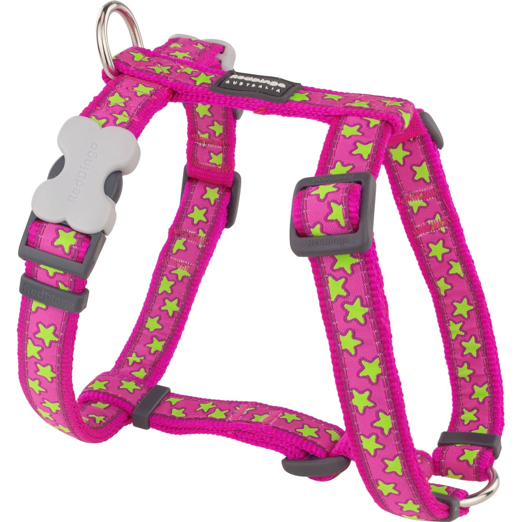 Harnais chien Red Dingo Fantaisie rose motifs étoiles Taille : T1 RED DINGO