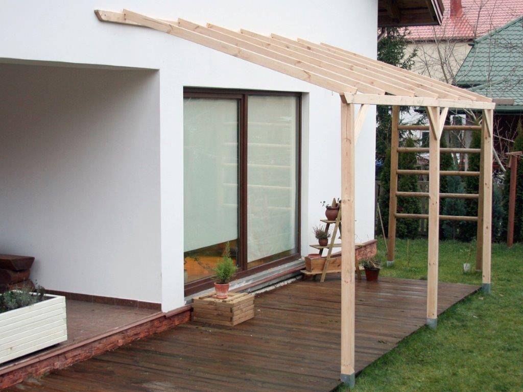 Habrita - Carport mural - Pergola adossable / Autoclavé Habrita