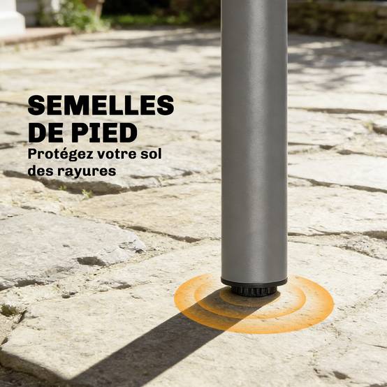 PANGIVO - Table de jardin acier 165 x 80 x 74 cm - PANGIVO - Image 9