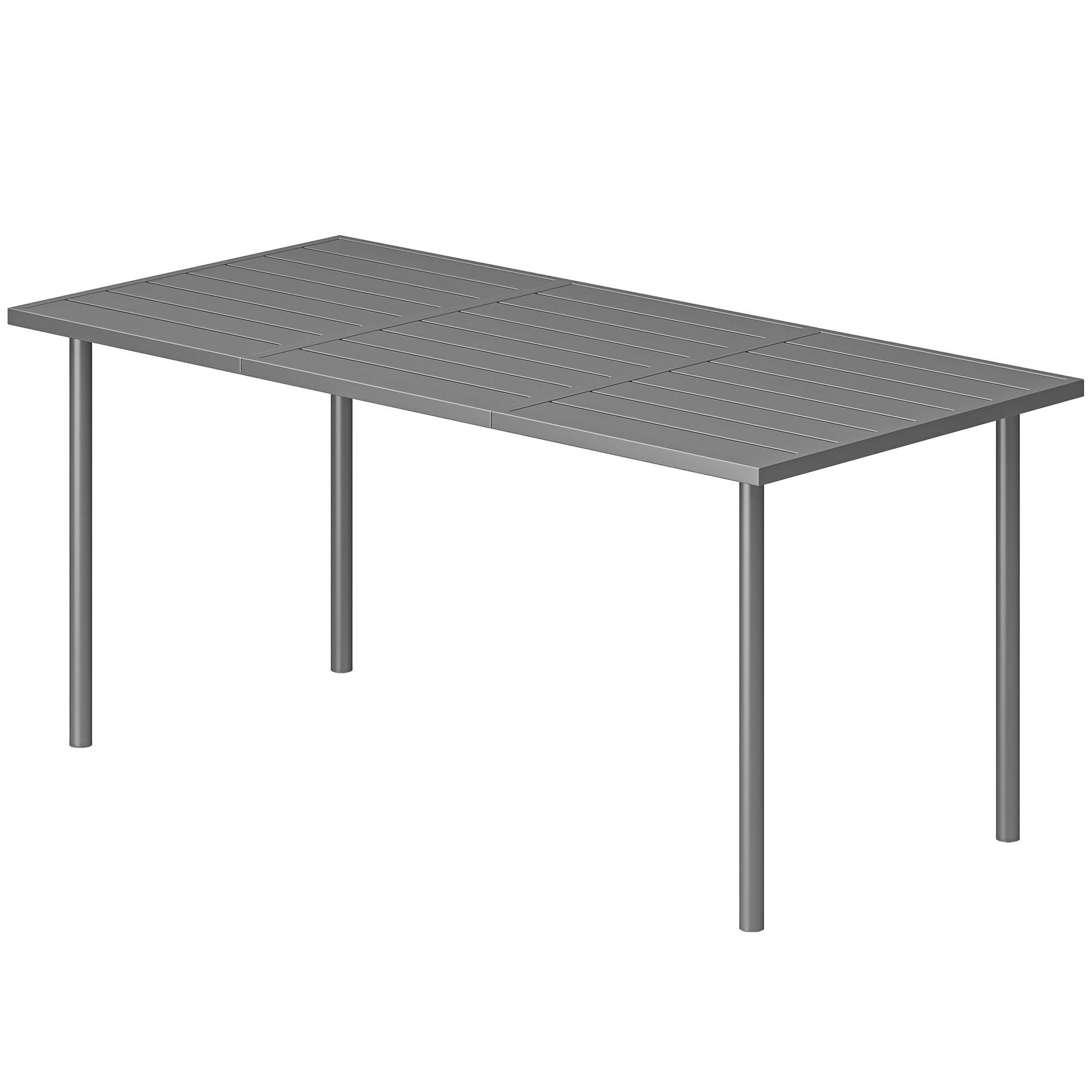 PANGIVO - Table de jardin acier 165 x 80 x 74 cm - PANGIVO - Image 2