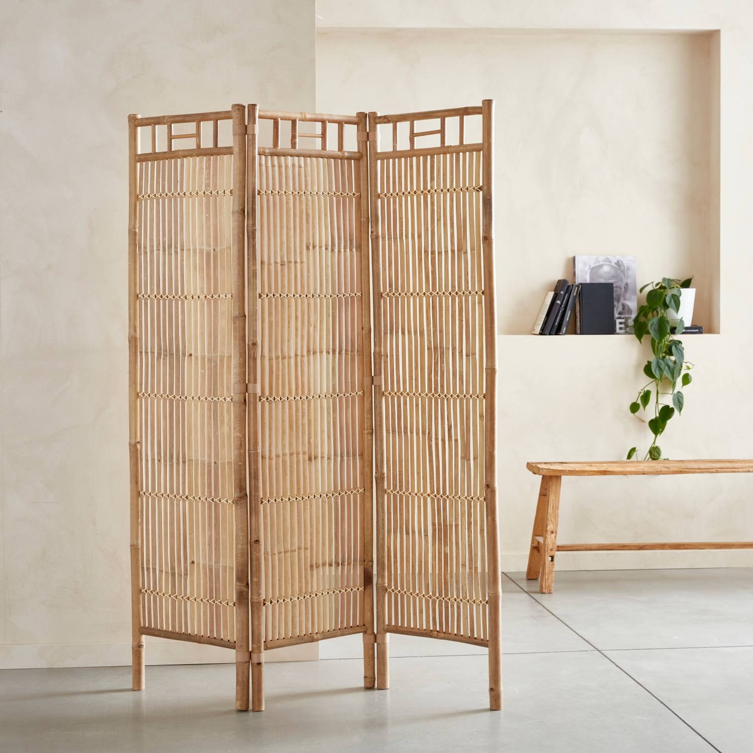 sweeek - Paravent pliable en bambou. Fidji. L 120 x P 3 x H 160cm | sweeek - Image 1