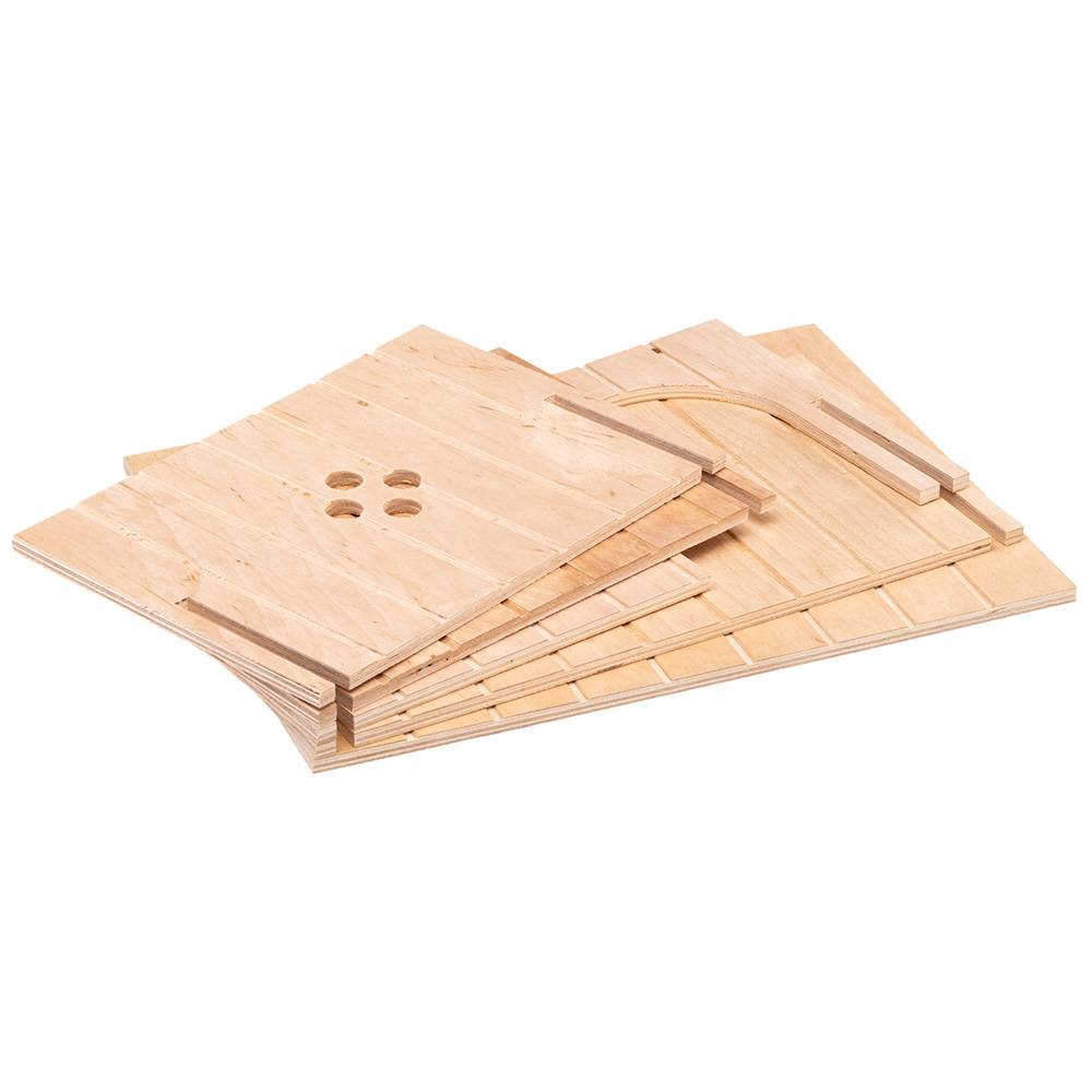 Ferplast - Ferplast Maison Lapin, Accessoire pour Cage Lapin, avec Toit Plat et Trous d'Aération, en Kit de Montage, 37 x 27,7 x h 20 cm, SIN 4647 Niche Maison - Imagen 9