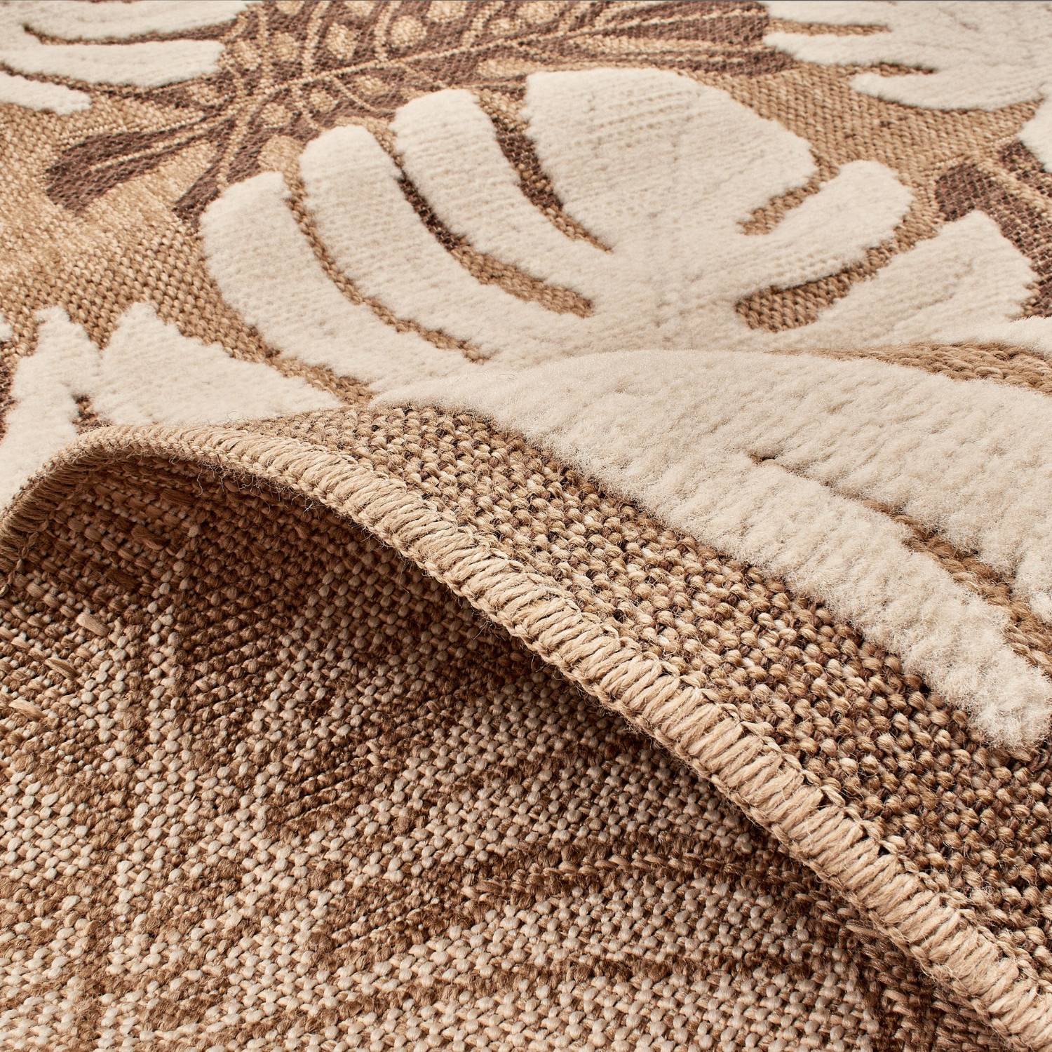Autre - Tapis intérieur et extérieur en polypropylène marron 60x180cm - Image 4