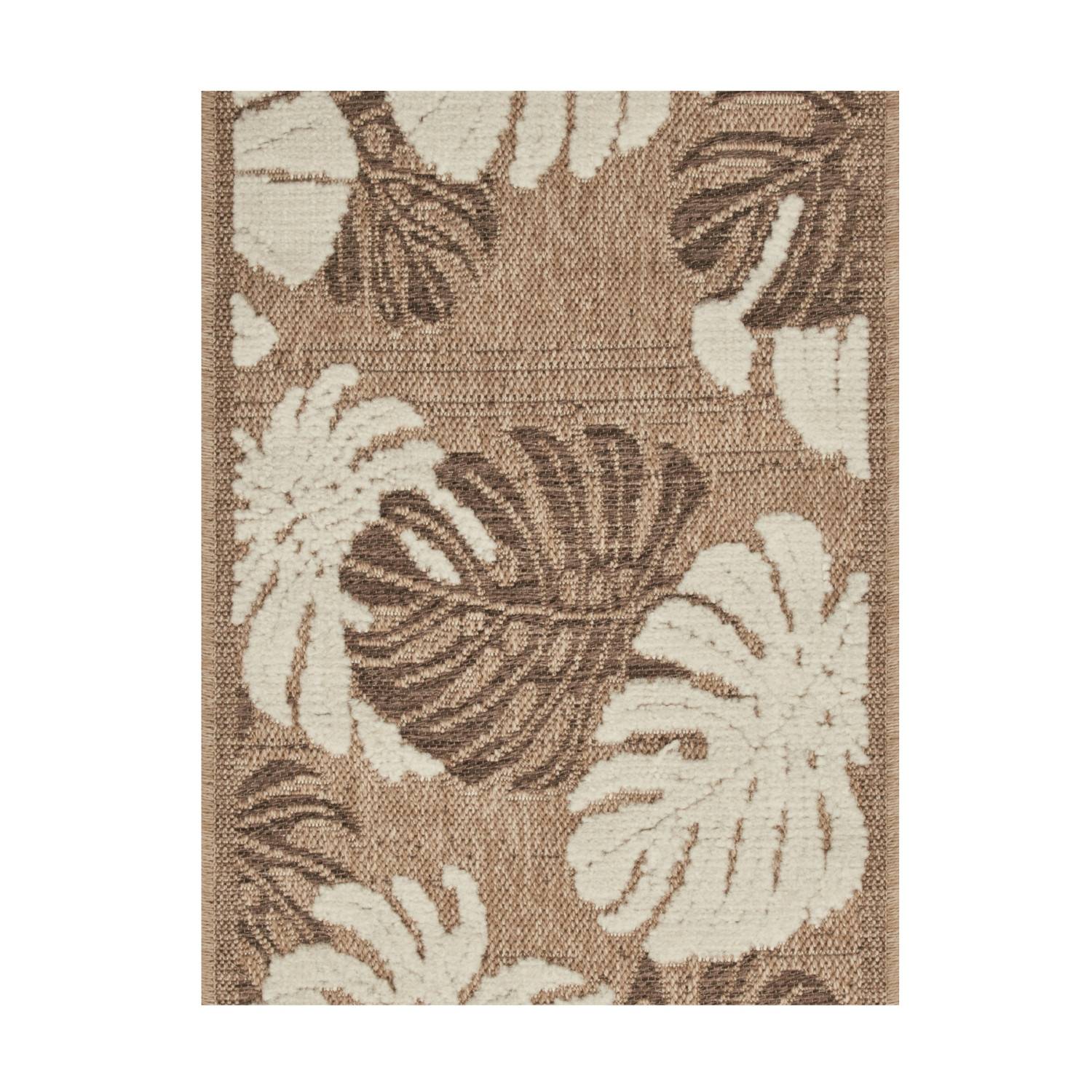Autre - Tapis intérieur et extérieur en polypropylène marron 60x180cm - Image 1