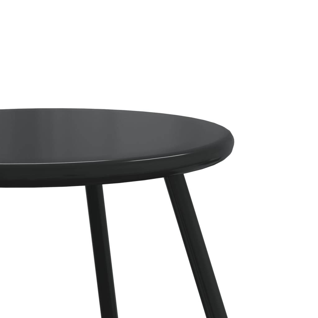 Table bois composite acier noir 50 x 46 cm - Prolenta premium p348.2 - Image 7
