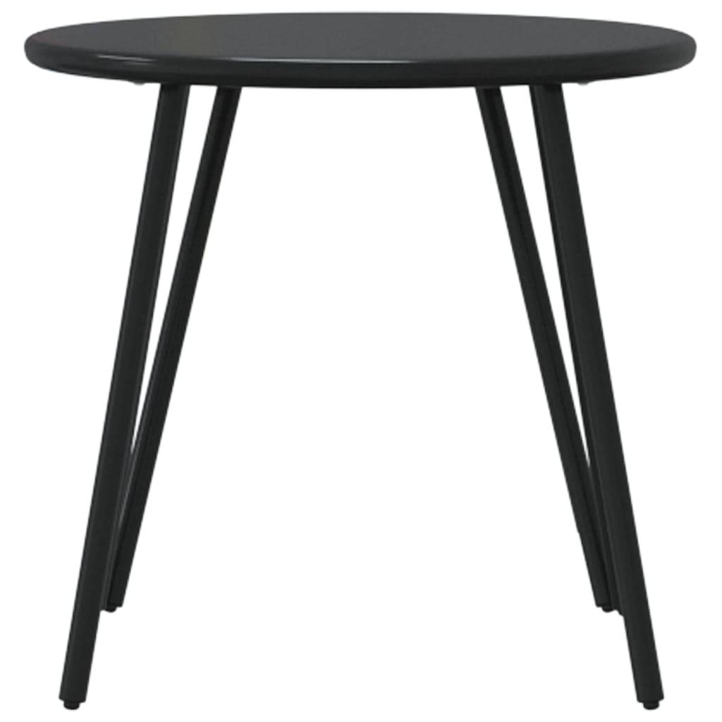 Table bois composite acier noir 50 x 46 cm - Prolenta premium p348.2 - Image 5
