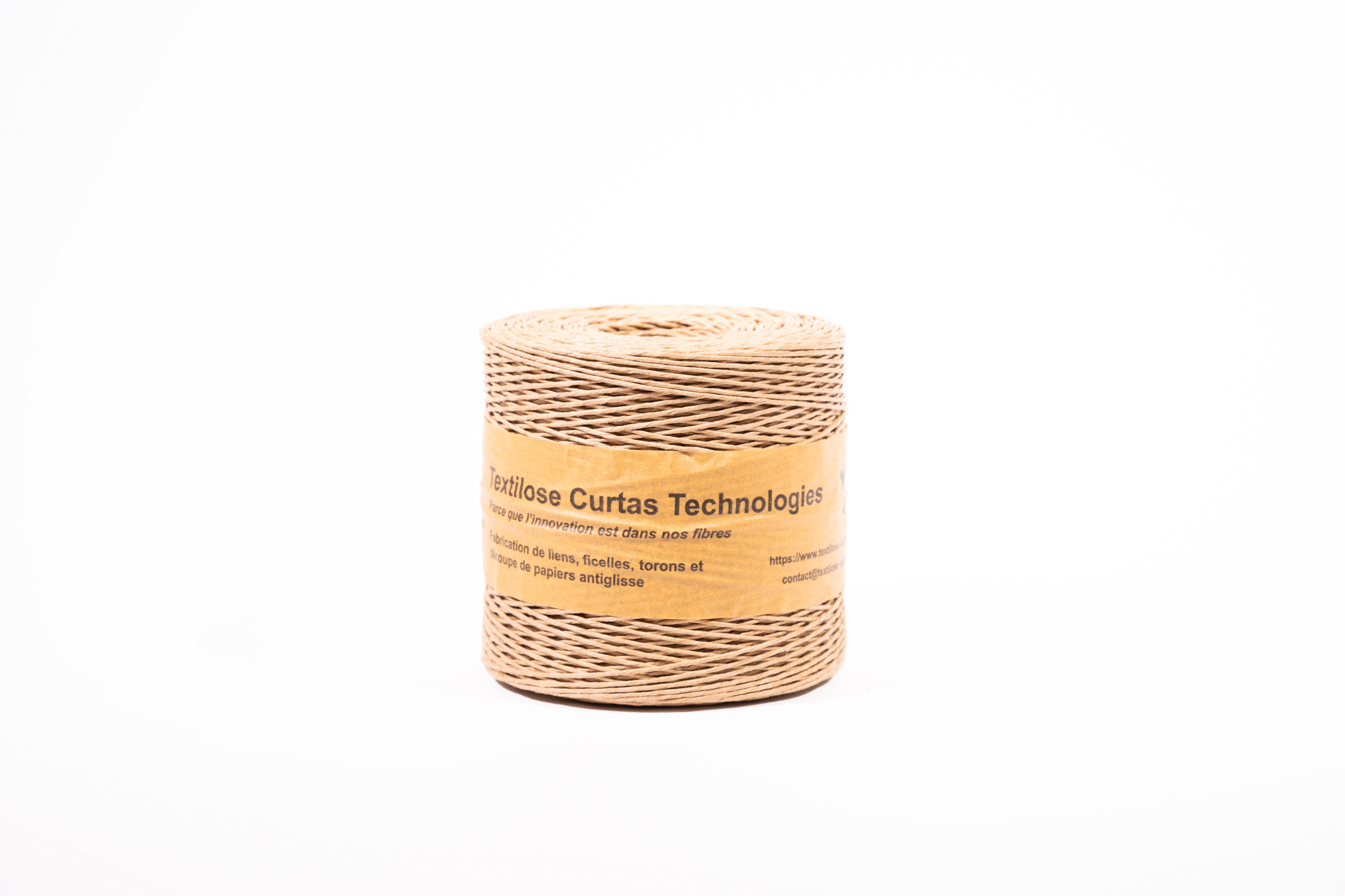 Ficelle cellulose - 100M - 2 mm Ø - 100% cellulose Biodégradable - BIOFIL M - Textilose Curtas Technologies - Imagen 1