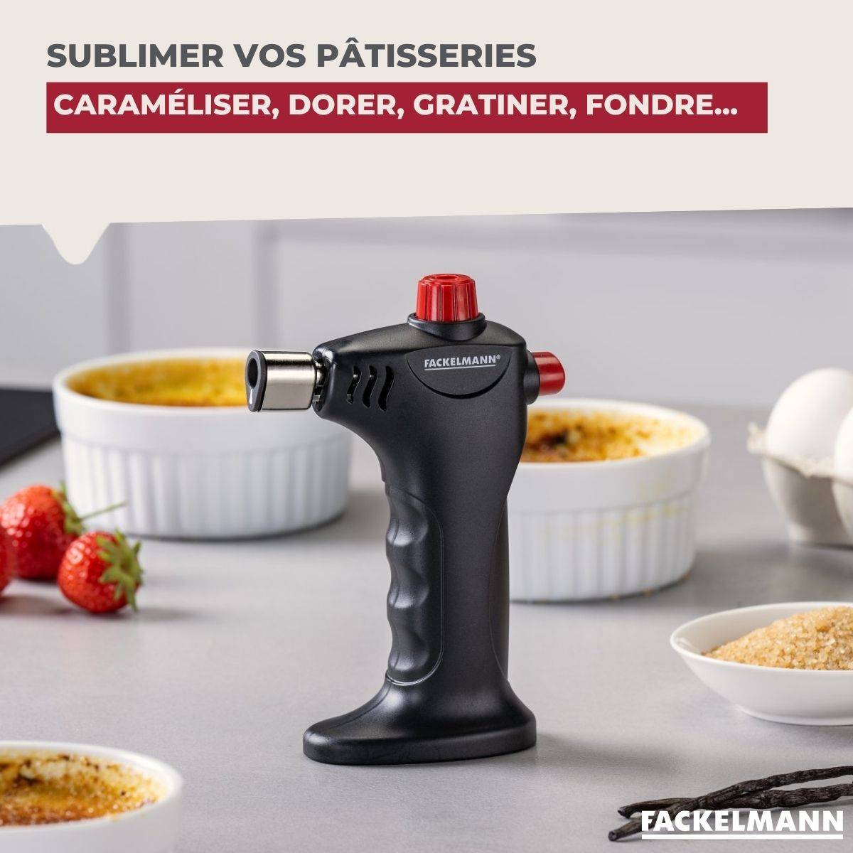 Chalumeau de cuisine à gaz Fackelmann - Image 4