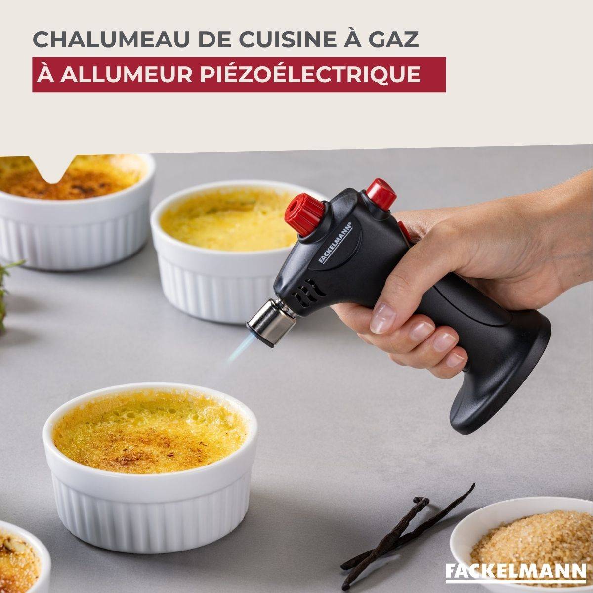 Chalumeau de cuisine à gaz Fackelmann - Image 2
