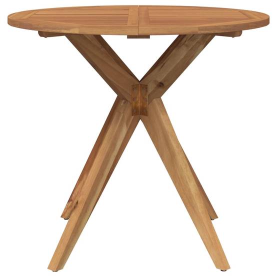 Table de jardin - Table Extérieure - Table De Patio ronde Ø85x75 cm bois d'acacia solide-JU13701 - Image 3