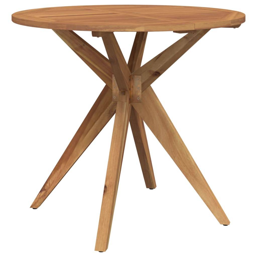 Table de jardin - Table Extérieure - Table De Patio ronde Ø85x75 cm bois d'acacia solide-JU13701 - Image 1