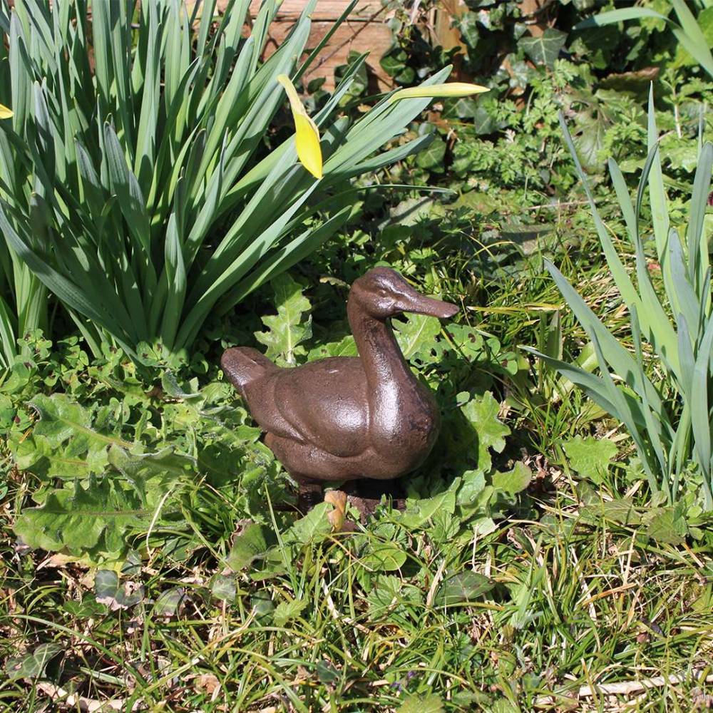 La Grande Prairie - Canard décoratif en fonte 18 x 7 x 19 cm - Imagen 3