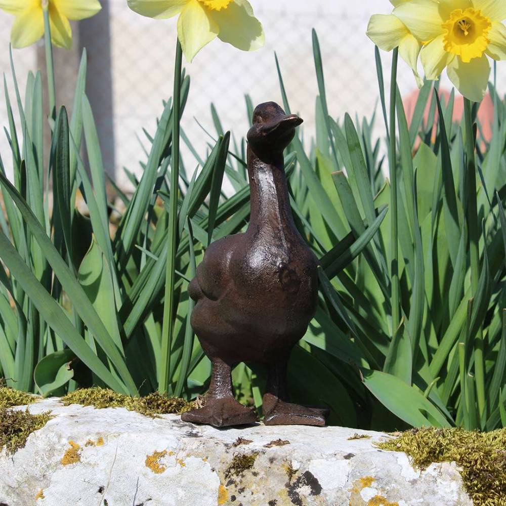 La Grande Prairie - Canard décoratif en fonte 18 x 7 x 19 cm - Imagen 4