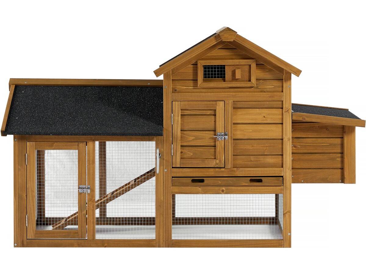 Poulailler "poulette" Avec Pondoir En Bois - Marron -habitat Et Jardin - Image 3