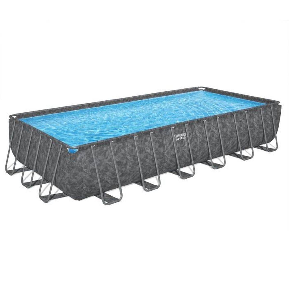 Bestway - Piscine hors-sol rectangulaire 732 x 366 x 132 cm, Tritech bleu, filtration à sable 5,7 m3/h - Bestway - Image 3