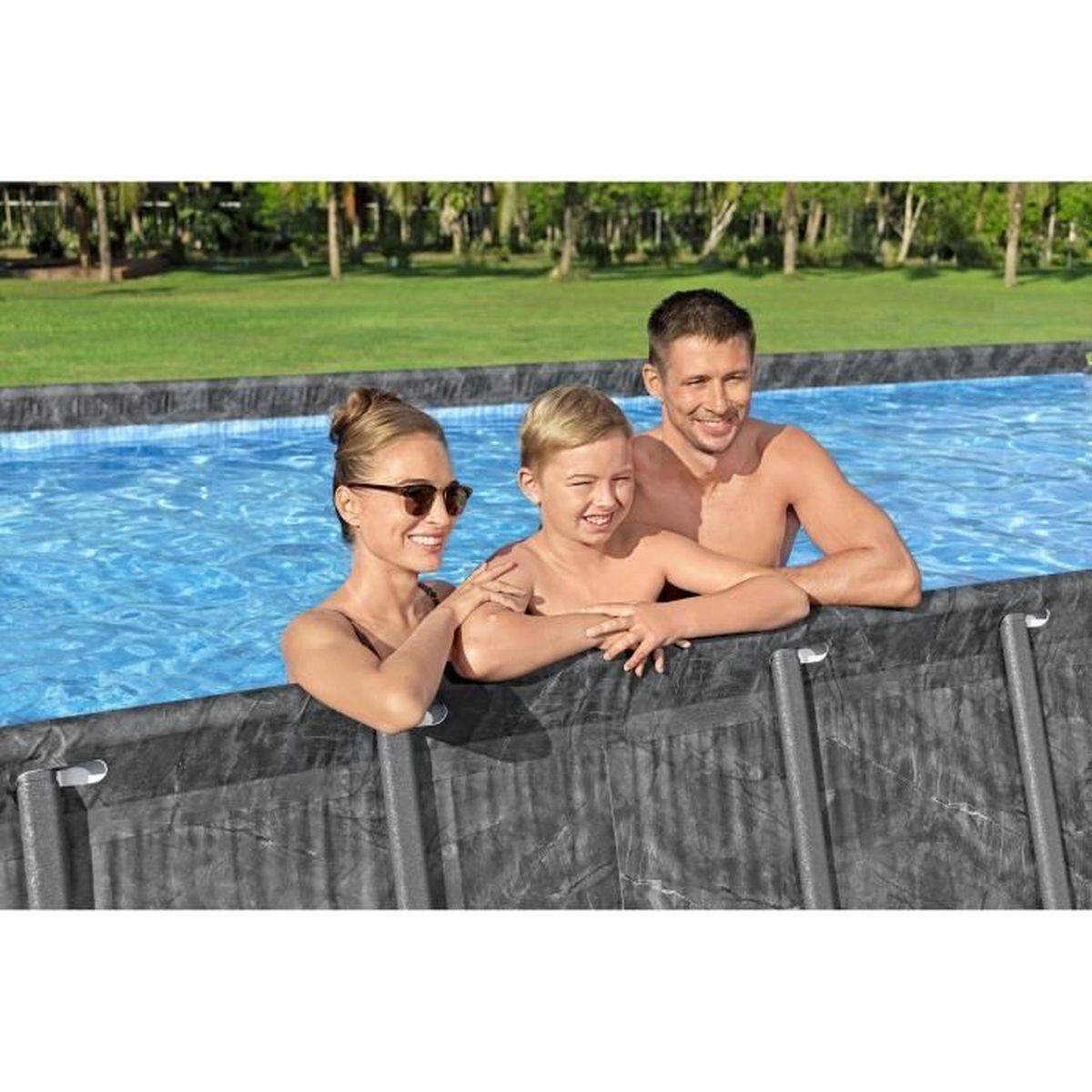 Bestway - Piscine hors-sol rectangulaire 732 x 366 x 132 cm, Tritech bleu, filtration à sable 5,7 m3/h - Bestway - Image 4