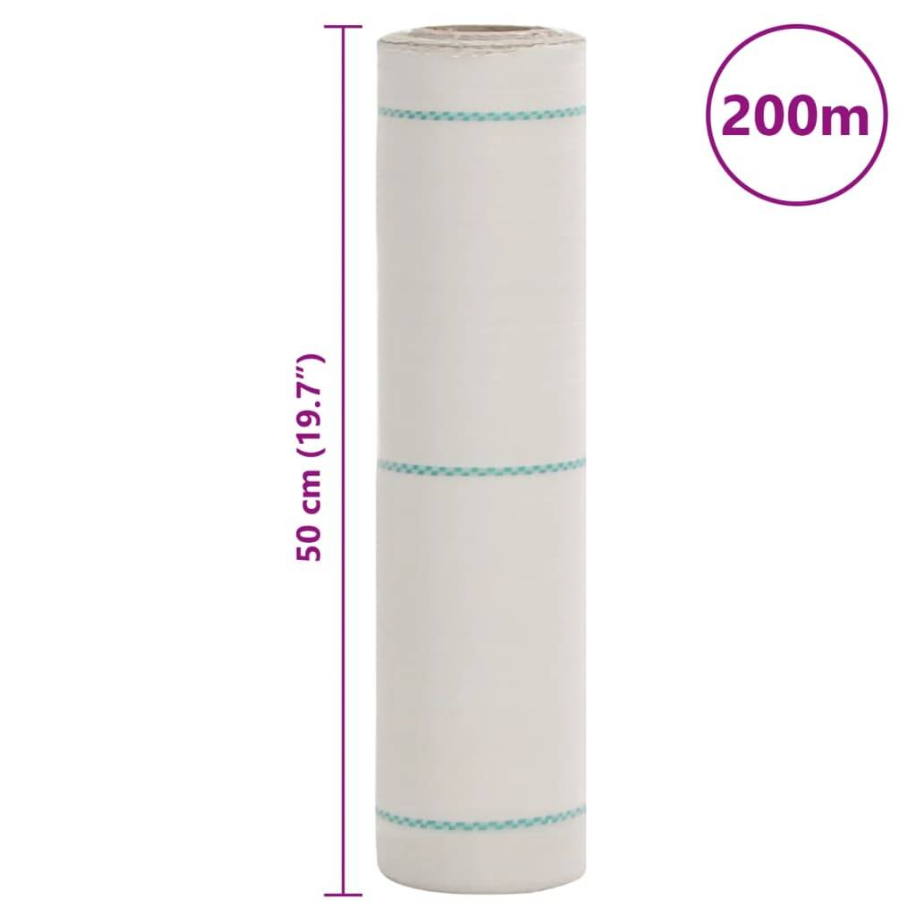 ComfortXL - Toile de paillage Polypropylène Jardin Potager Anti-repousse mauvaises herbes 0,5x200m Blanc - ComfortXL Outdoor Living - Image 8