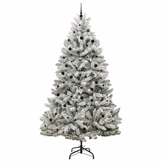 ComfortXL - Très Grand Sapin de Noël Floqué 300 cm, Prêt à Poser avec Lumières LED et 120 Décorations – ComfortXL Outdoor Living - Image 4
