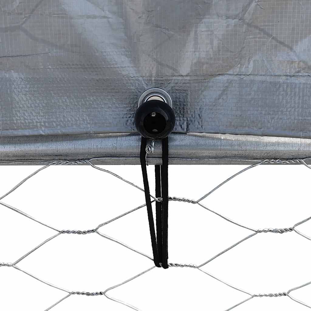 Vidaxl - Cage à poules avec toit et porte argenté acier galvanisé vidaXL 3294910 - Image 4