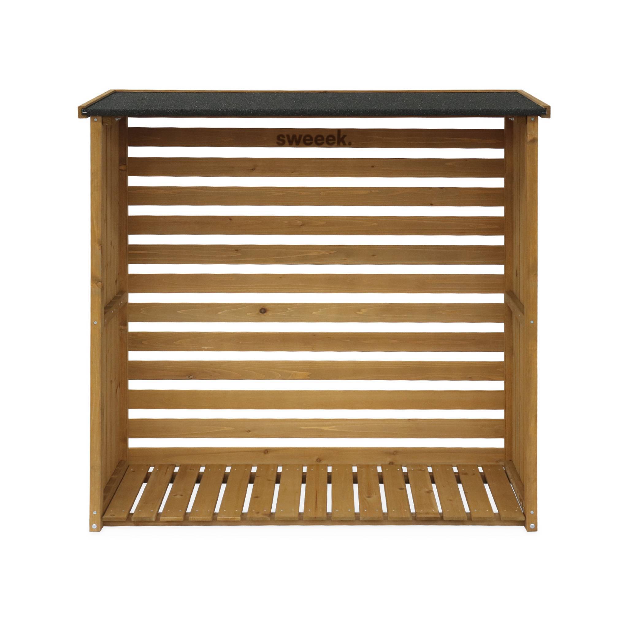 sweeek - Abri buches. en bois. 120x45x120cm. avec toiture et plancher | sweeek - Image 4