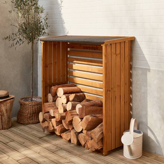 sweeek - Abri buches. en bois. 120x45x120cm. avec toiture et plancher | sweeek - Image 1