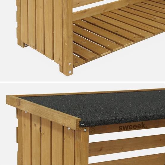 sweeek - Abri buches. en bois. 120x45x120cm. avec toiture et plancher | sweeek - Image 5