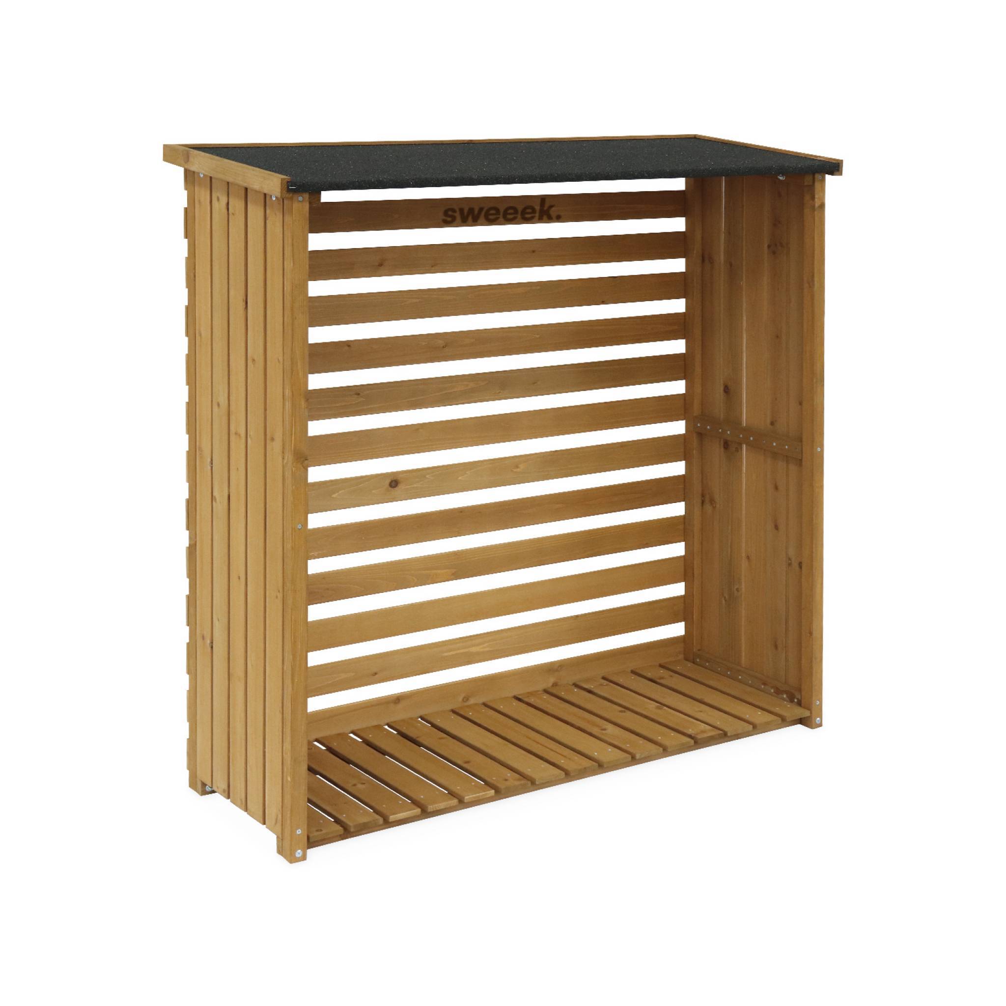 sweeek - Abri buches. en bois. 120x45x120cm. avec toiture et plancher | sweeek - Image 2