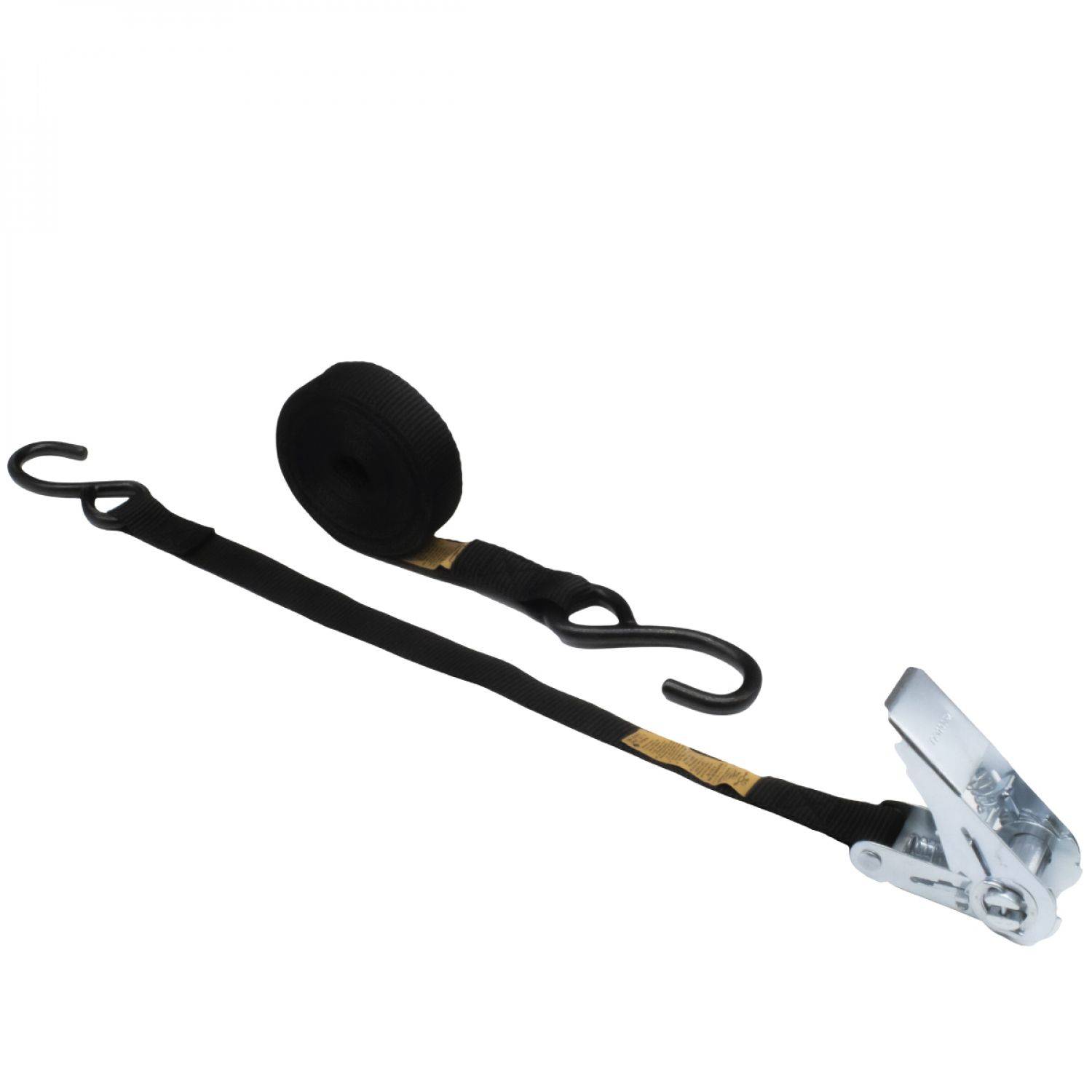 Linxor - Sangle d'arrimage à cliquet et 2 crochets S - 25 mm x 5 m - Noir - Linxor - Imagen 1