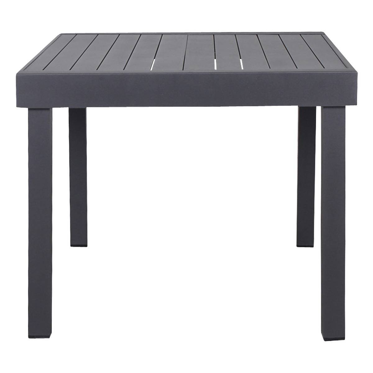 Hesperide - Table de jardin extensible "Piazza" graphite 8 places en aluminium traité époxy Hespéride - Image 5