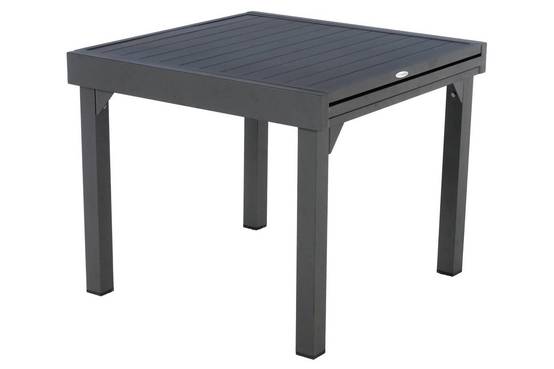 Hesperide - Table de jardin extensible "Piazza" graphite 8 places en aluminium traité époxy Hespéride - Image 2