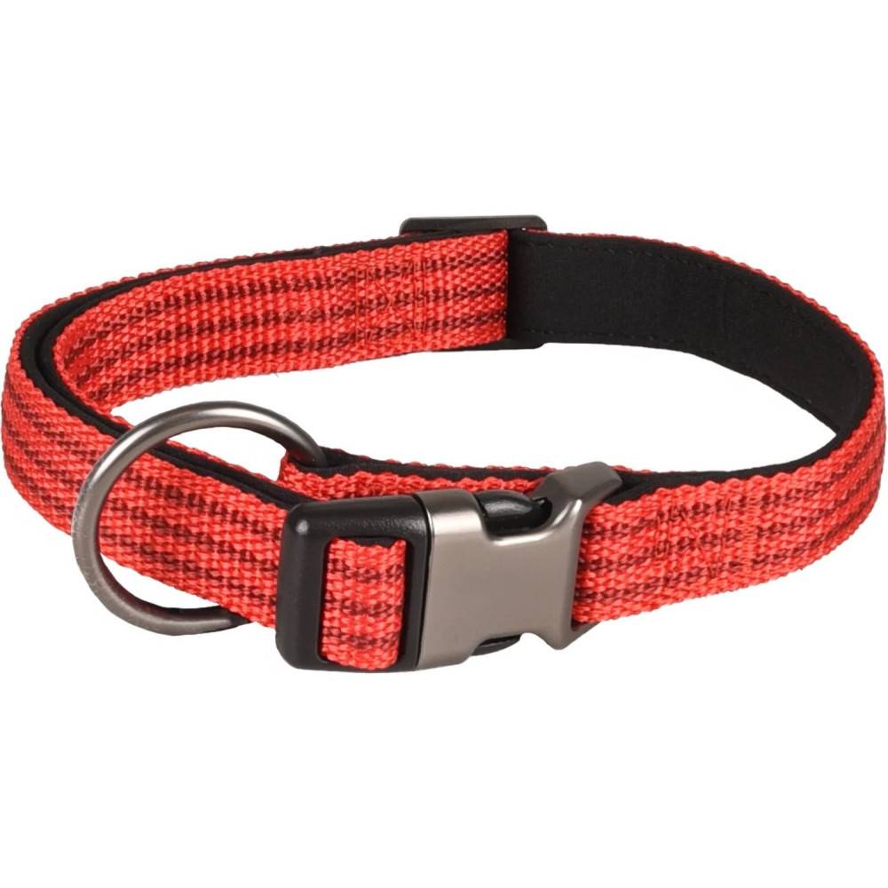 Collier Jannu rouge réglable de 55 à 75 cm 38 mm taille XXL pour chien - Image 1
